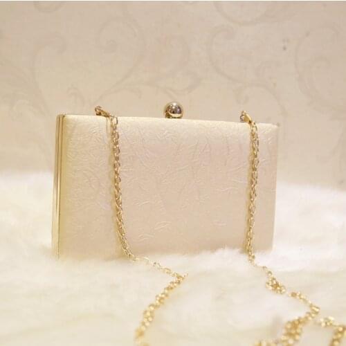 Clutch Bag Christmas Evening Bags For Women Sequined Chain Shoulder Bag Female Party Wedding Clutches Purse White Gold