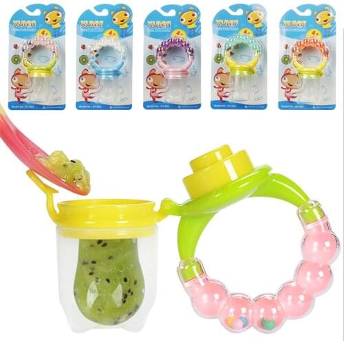 1Pcs Fresh Food Nibbler Baby Pacifiers Feeder Kids Fruit Feeder Nipples Feeding Safe Baby Supplies Nipple Teat Pacifier Bottles