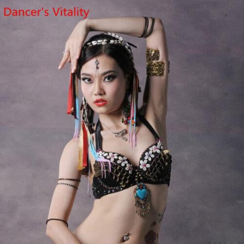 Belly Dance Costume bra performance top class Belly Dance Tribal Style practice performance Clothes Tribal clothing wear