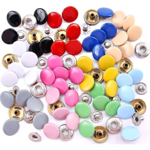 Leather Snap Buttons Fasteners Metal Snaps Press Studs Sewing Accessories Fabric Buttons For Clothes/Jackets/Jeans/Bags