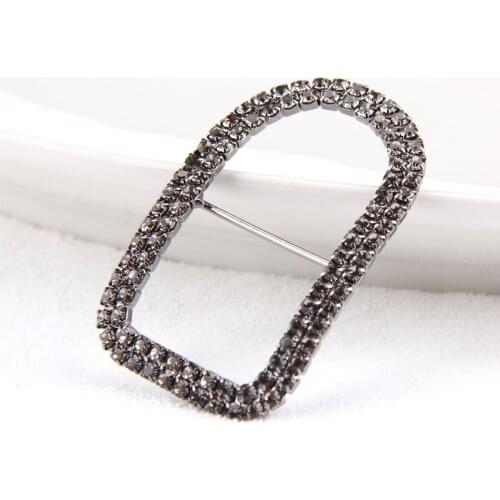 Crystal Rhinestones Flowers Geometric Square Shape DIY Accessories for Shoes Buckle Necklace Handmade Jewelry Accessory Making