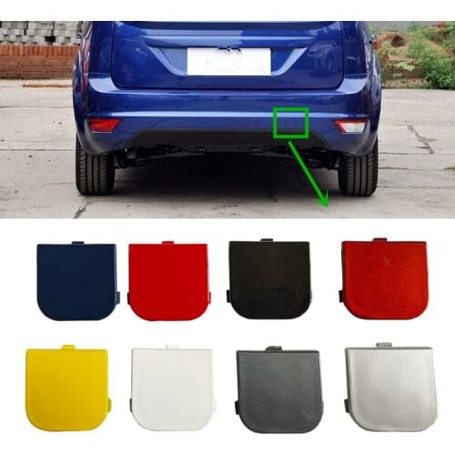 Cafoucs Rear Bumper Trailer Cover Tow Hook Cover For Ford Focus 2 MK2 2009 2010 2011 2012