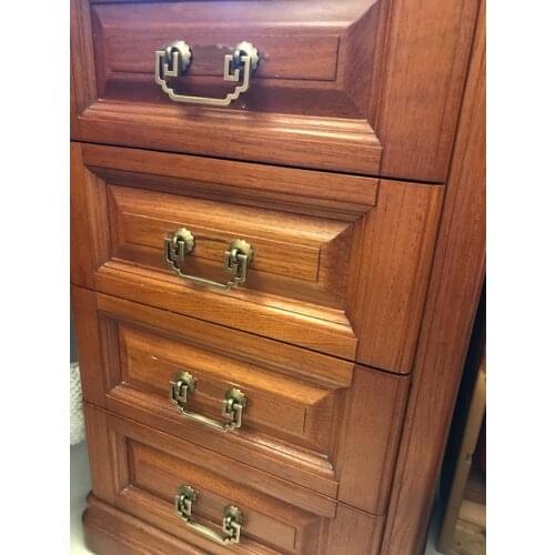 Brass Chinese Copper Pulls And Handles For Kitchen Cupboard Door Knobs Bronze Chinese Simple Drawer Pull Wardrobe