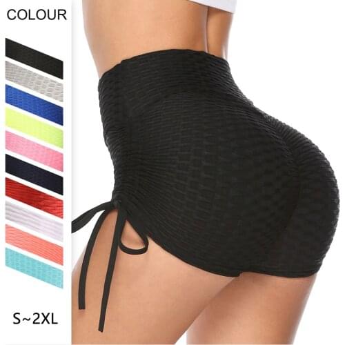 Bubble Yoga Pants New High Waist Hip Sports Pants Summer Casual Shorts Gym Leggings Beach Shorts Shorts Sport Shorts for Women