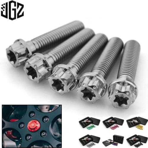 Motorcycle 8*35MM Titanium Alloy Wheel Screws Nut Set Bolts Kit for Vespa Primavera Sprint 150 2013 - 2018 2019 2020 Accessories