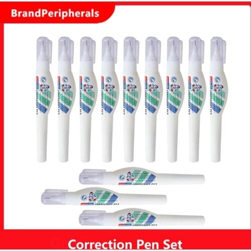 12 Packs Correction Pen Set Correction Fluid Whiteout Correction Liquid Fine Point 7ml For Office School And Home