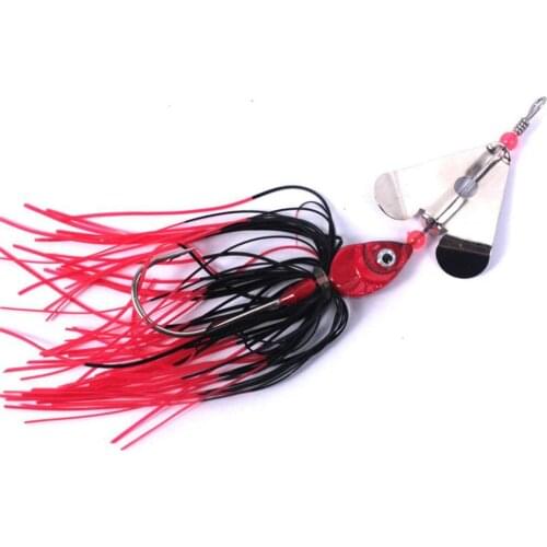 Fishing Lure Set Spinner Bait with Bead Sequin Beard Pike Fishing Tackle Rubber Jig Hard Bait High Quality Fishing Tools