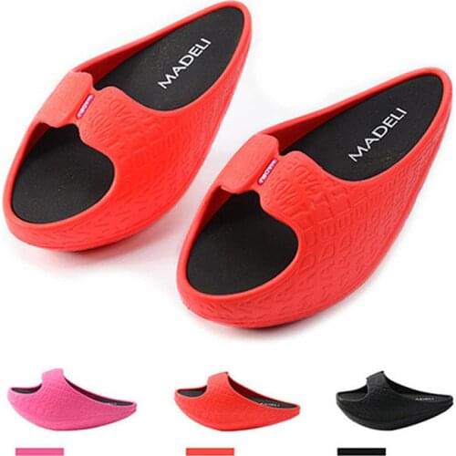 Womens New Body-shaping Slippers Summer Sporting Fitness Shaking Slides Shoes Female EVA Lose-weight Sandals
