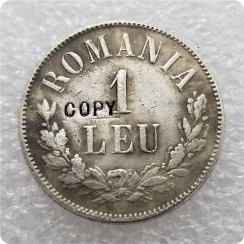 ROMANIA 1 LEU 1876 COPY commemorative coins-replica coins medal coins collectibles