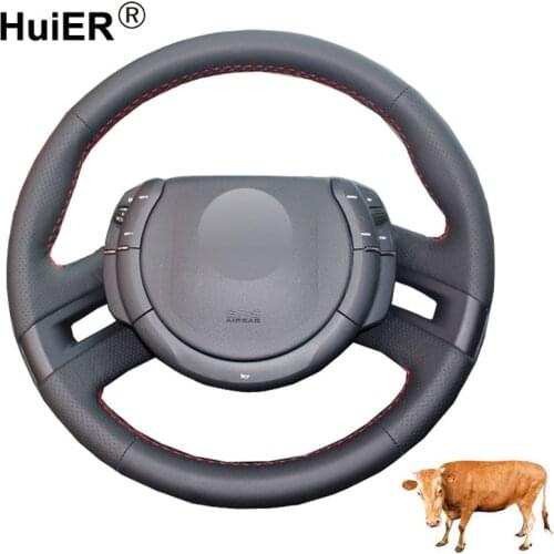 Hand Sewing Car Steering Wheel Cover Volant Top Cow Leather Funda Volante For Citroen C4 Picasso 2007 2008 2009 2010 2012 2013