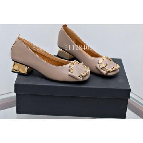 FamtiYaa Womens Shoes Thick Block Heel Pumps Pointed Closed Toe Office Dress Lady High Heel Shoes for Women Sexy Female Shoe