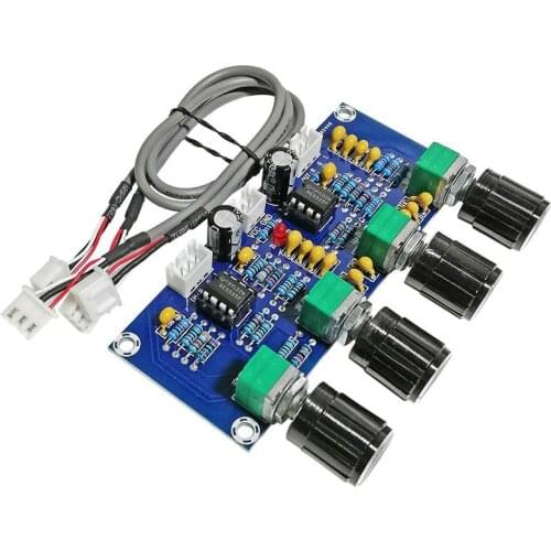 SOTAMIA Power Amplifier Tone Preamp Board NE5532 OP AMP Treble Midrange Bass Volume Control Pre-Amplifier DIY Sound Amplifiers