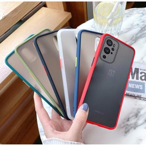 Camera Protector Frosted Translucent Phone Case For Oneplus 9 One plus 9R 8 Pro 8T Nord CE 5G Nord N10 N100 Cover