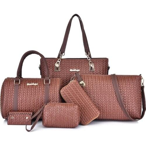 Womens Handbag High Quality Ladies Fashion Should Bags Large Capacity PU Leather Messenger Bag A Whole Set Bolsa Feminina Tote