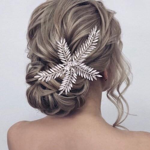 ZMHP263 Silver Bridal Headpieces Tiaras Rhinestone Wreath Clips Women Jewelry in Hair Birthday Wedding Hair Accessories Handmade