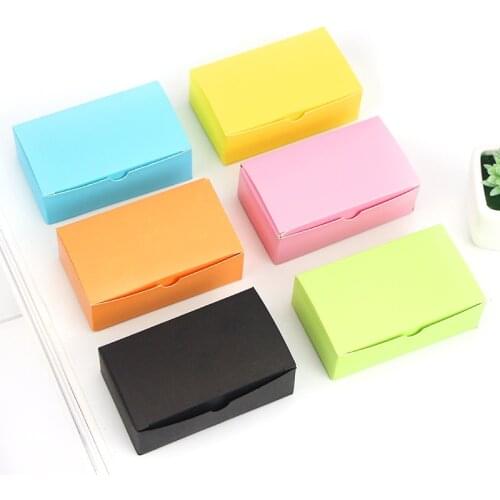 100pcs/box Color Word Card New Blank Kraft Paper Handwritten Card Message Thank You Cards Label Bookmarks Learning Cards