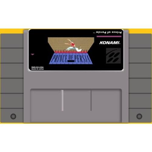 Prince of persia 16 bit Big Gray Game Card For USA NTSC Game Player