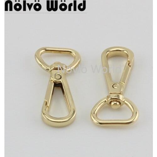 Nolvo World 5-20-100pcs 3 colors 40X13.7mm 1/2" medium size clasp clip snap hooks,ladies purse 0.5" shoulder strap clasp clips