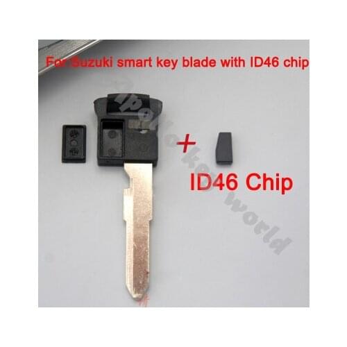 5PCS/lot For Suzuki SX4 Vitra Swift Smart Insert Key Blade With ID46 Transponder Chip