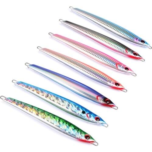 5PCS Deep sea Jigging Fishing Ocean Boat Rock Beach Slow Jig Jigbait Spoon Lure baits 250g/17cm
