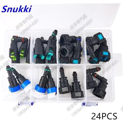 7.89mm 7.95 9.49 auto Fuel line quick connector kit Fuel pipe fittings plastic female connector for japanese car one set