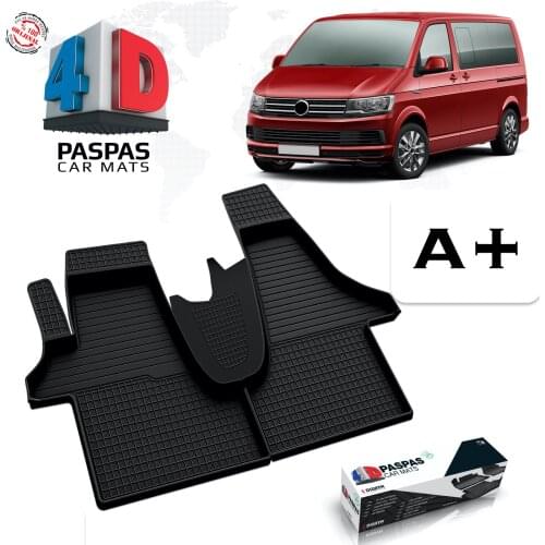 FOR VOLKSWAGEN TRANSPORTER BRAND CAR RUBBER MAT SPECIAL DESIGN BLACK COLOR VIP T6 2015 2016 2017 2018 2019 2020 2021 MODEL