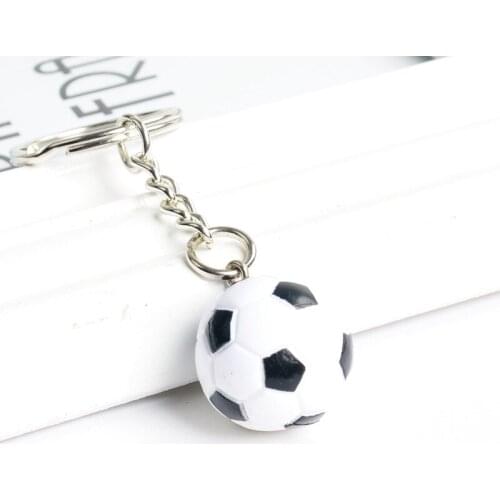 FREE SHIPPING BY DHL 100pcs/lot New Design Mini Football Basketball Golf Keychains Novelty Plastic Keyrings for Sports Gifts