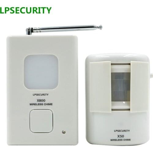 LPSECURITY 200m Wireless Entry Entrance Store Door PIR Motion Sensor Chime Bell Detector wireless home doorbell