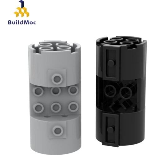 BuildMOC Assembles Particles 30360 3x3x6 cylindrical special piece Building Blocks Parts DIY electric Ed
