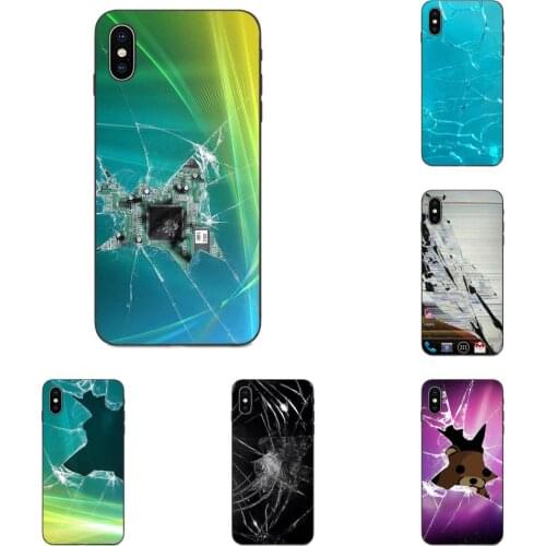 Special Luxury Vertical Phone Case Broken Screen Pattern For Xiaomi Redmi Note 3 3S 4 4A 4X 5 5A 6 6A 7 7A K20 Plus Pro S2 Y2 Y3