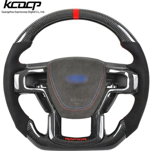 For Ford Ranger Raptor /Available for all car models Private custom gloss carbon fiber steering wheel