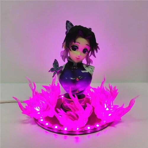Anime Figures Demon Slayer Kochou Shinobu Bust PVC Toys Model 16cm Action Figurals Kimetsu no Yaiba Collection Decor Xmas Gift