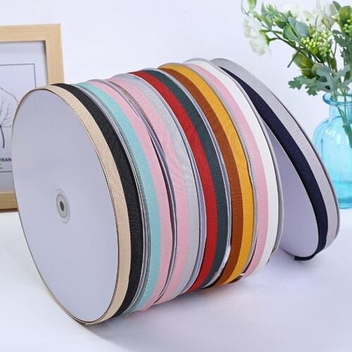 Double Stripe Cotton Grosgrain Ribbons Wholesale 100yards 38 25 15 10 6mm DIY Hair Bow Accessories Garment Satin Handmade Brooch