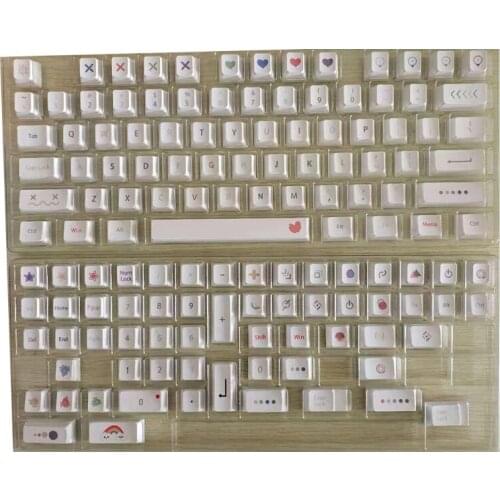 J60A Allover PBT Dye Subbed 134 Keys Cherry Profile Keycap for 61/64/68/71/84/87/96/980/104/108 Switches Key Novelty
