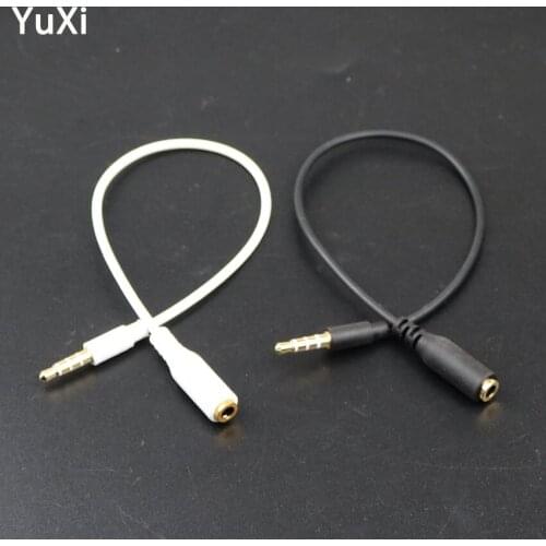 YuXi 3.5mm 4 Ploe Audio Extension Adapter Cable 3.5 male to Female Car Aux Conversion cable For Headphones Xiaomi Redmi PC