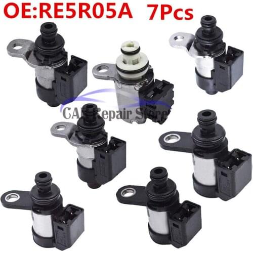7PCS Set RE5R05A Transmission Control Solenoid Kit 02UP For Nissan Pathfinder (High Ohm) 2002-2018