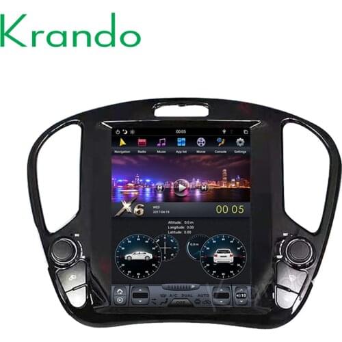 Krando Android 8.1 12.1" verticial screen car dvd player for Infiniti ESQ/Nissan Juke 2011-2018 radio player navigation BT
