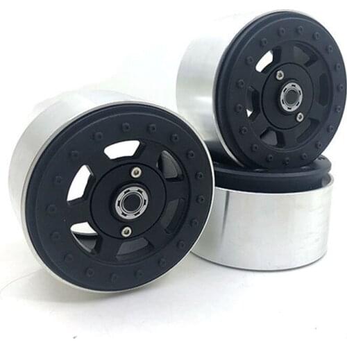1PCS Metal Beadlock Wheel Rim 2.2 Inch Tire Wheels Hub for TRX-4 TRX-6 6X6 G63 G500 RC Crawler Cars Upgrade Parts