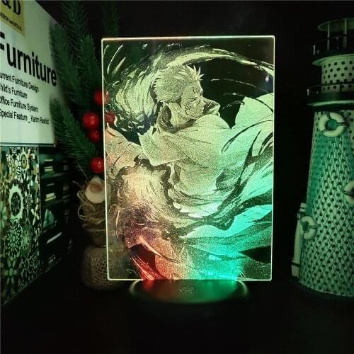 Anime Jujutsu Kaisen Ryomen Sukuna 3D Illusion Night Light Led Touch Sensor Colorful Bedroom Decor Nightlight Kids Manga Gift