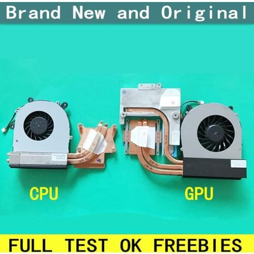 New notebook CPU fan with heatsink radiator copper tube module for Terrans Force X511 X911 X811 X611 X711 X811-SMA P177sm P170sm