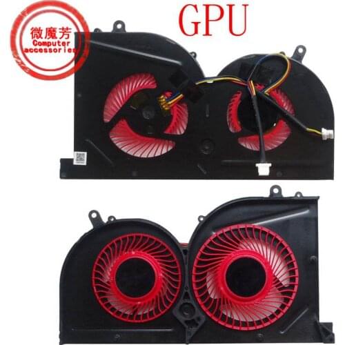 New Laptop cpu cooling fan for MSI GS73 GS73VR MS-17B1 GS63VR GS63 Stealth Pro CPU BS5005HS-U2F1 GPU BS5005HS-U2L1 COOLER