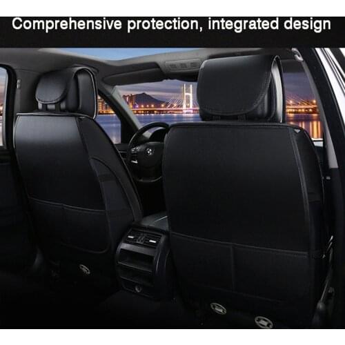 HLFNTF Fully-enclosed leather plus linen four season for smart car seat cushions