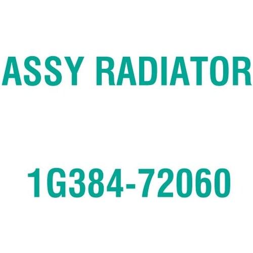 For Kubota 1G384-72060 ASSY RADIATOR