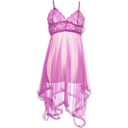 Sexy Gauze Fishtail Type Harness Pajamas Nightdress Nightgown Babydoll Exotic Porn Shoulder-Straps Nightie Lingerie Costumes