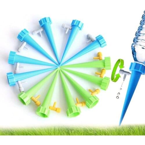 6/12Pcs Auto Drip Irrigation Watering System Dripper Spike Kits Plant Water Funnel Flower Drip Spike Automatically Watering Tool