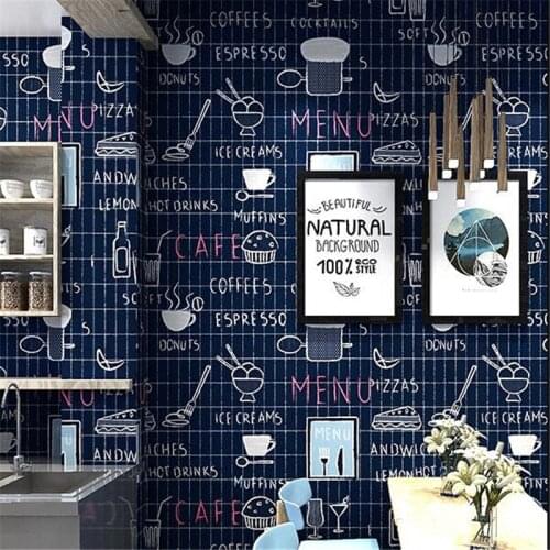 Wellyu Bakery cake bakery shop tea shop with wallpaper leisure net red creative fried chicken burger decoration wallpaper