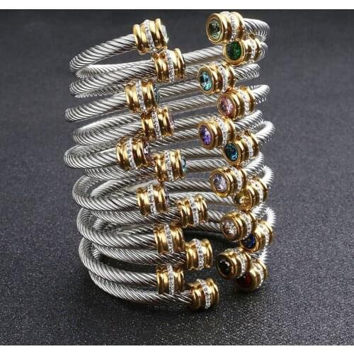 Jewelry 2020 Jewelry Fashion Jewelry Luxury Bracelet Stainless Steel Interweaving AAACZ Cool Stuff India Jewellery SZ-QCH-004