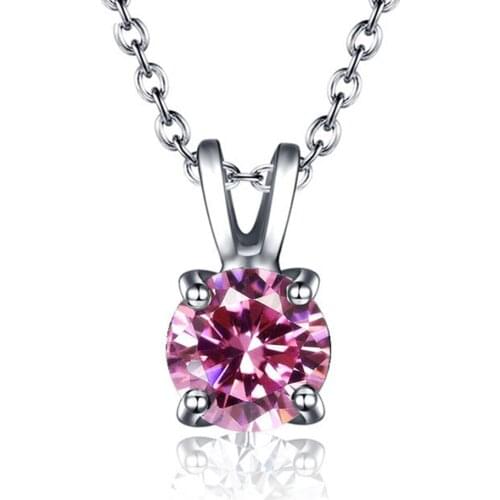 WAWFROK Womens Fashion Necklace Women Stainless Steel Many Colours Zircon Crystal Necklace Initial Chain Choker Necklace