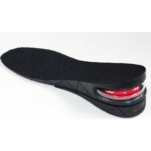 1Pair Adjustable Height Increase Heel Insoles Breathable 2-Layer 5CM Air Bubble Cushion Shoe Lift Pair Taller For Men and Women