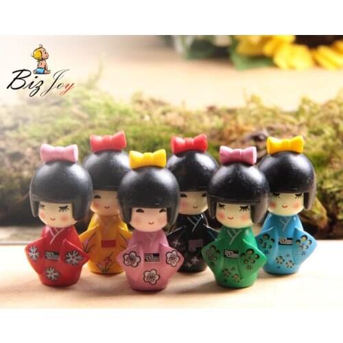 1pcs Action Figure Random Kimono Girls 2 Generation Microscopic bonsai 3cm PVC Micro ornaments decoration Doll Model Anime